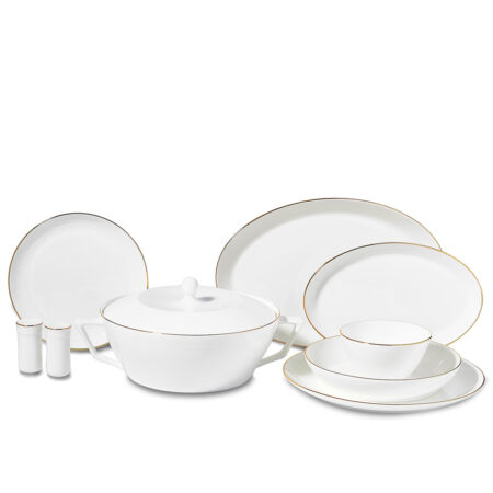 سرویس غذاخوری چینی 58 پارچه لاینز کرکماز 8263