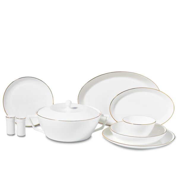 سرویس غذاخوری چینی 58 پارچه لاینز کرکماز 8263