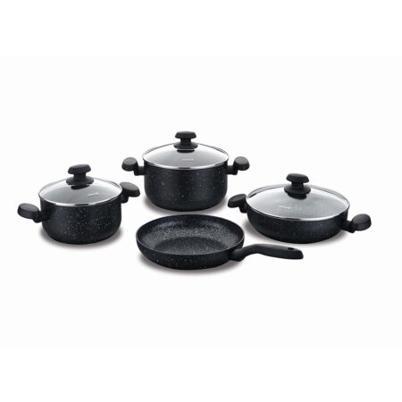 سرویس قابلمه نچسب 7 پارچه مشکی میا کرکماز 1146-1