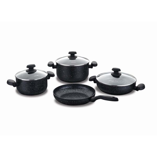 سرویس قابلمه نچسب 7 پارچه مشکی میا کرکماز 1146-1