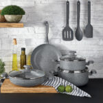 سرویس قابلمه نچسب 7 پارچه طوسی میا کرکماز 1146