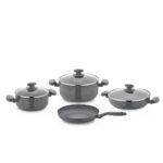 سرویس قابلمه نچسب 7 پارچه طوسی میا کرکماز 1146