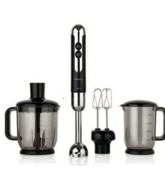 سرویس همزن سر استیل 850 وات مشکی مگا میا کرکماز 447-12