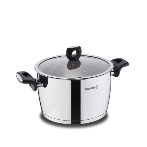 قابلمه 20*12.0 سانتیمتر 3.5 لیتر استیل براق نورا کرکماز 2992