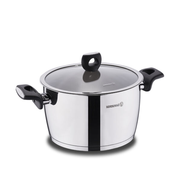 قابلمه 24*13.0 سانتیمتر 5.5 لیتر استیل براق نورا کرکماز 2993