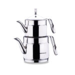 کتری و قوری 0.9 + 1.6 لیتر استیل براق نوستالژی میدی کرکماز 228