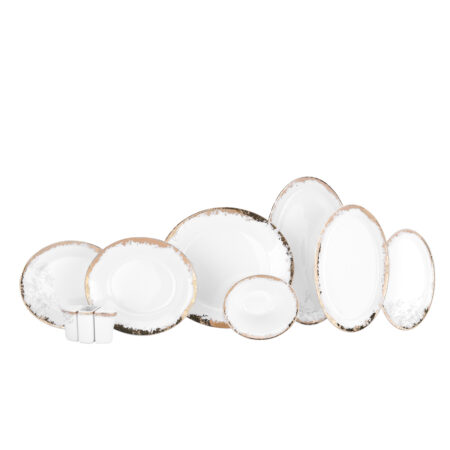 سرویس غذاخوری چینی 60 پارچه اورینت کرکماز 8357