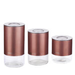 سرویس نگهداری حبوبات 3 پارچه رزگلد استورا پلاس کرکماز 5520-2