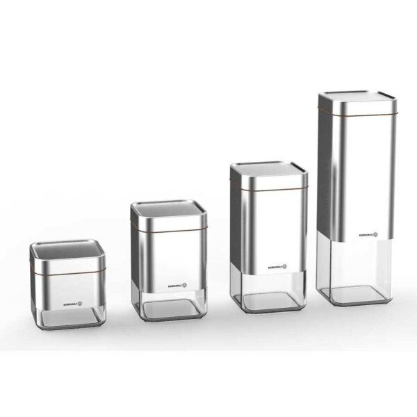 سرویس بانکه نگهداری حبوبات استیل مات استورا کرکماز 696-02