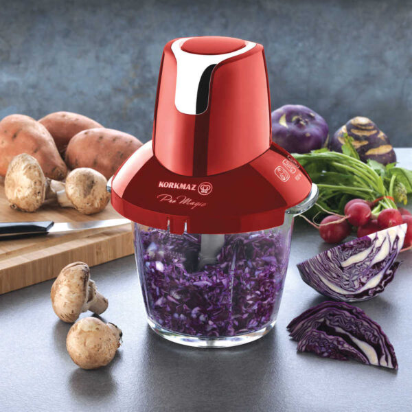 خردکن 900 وات 1250 میلی لیتر قرمز پرومجیک کرکماز 460-01