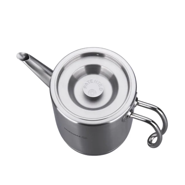 کتری و قوری 1.2 + 1.8 لیتر استیل مات پرولاین کرکماز 274 | لوازم خانگی ایران