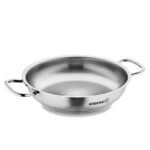 تابه تخت 32*6.0 سانتیمتر 4.3 لیتر استیل مات پرولاین کرکماز 1194