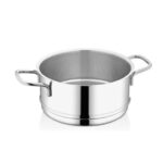 ظرف بخارپز 20*10 سانتیمتر 3.1 لیتر استیل مات پرولاین کرکماز 2771