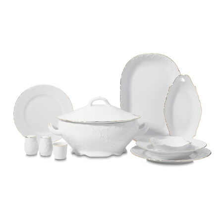 سرویس غذاخوری چینی 60 پارچه روکوکو کرکماز 8757