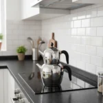 کتری و قوری 1.1 + 2.3 لیتر استیل براق شهناز کرکماز 214 | لوازم خانگی ایران