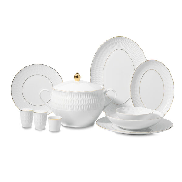 سرویس غذاخوری چینی 60 پارچه سوفیا کرکماز 8988