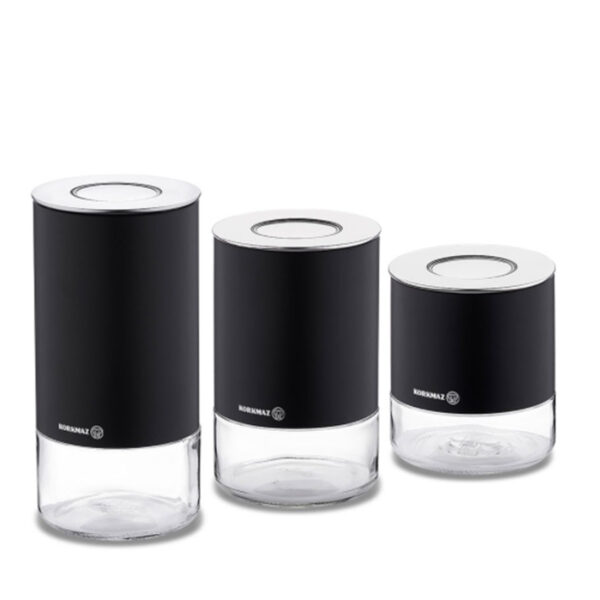 korkmaz-stora-plus-a5520-3-rabima سرویس نگهداری حبوبات 3 پارچه مشکی استورا پلاس کرکماز 5520-3