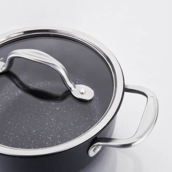 سرویس قابلمه 7 پارچه نچسب مشکی تورا کرکماز 2889 | لوازم خانگی ایران