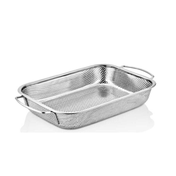 آبکش 27*37 سانتیمتر استیل براق تویستی کرکماز 758 - تصویر 1