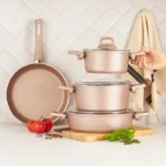 سرویس قابلمه 7 پارچه صورتی بیوگرانیت کاراجا 153.03.08.0112