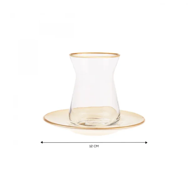 سرویس چای خوری ۶ نفره بژ رترو کاراجا 153.03.06.1591