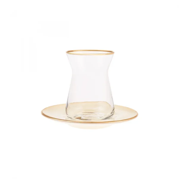 سرویس چای خوری ۶ نفره بژ رترو کاراجا 153.03.06.1591