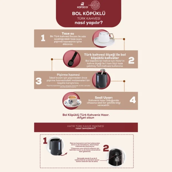 قهوه ساز ترک برقی 535 وات قرمز هاتیر هوپ کاراجا 153.01.06.4995