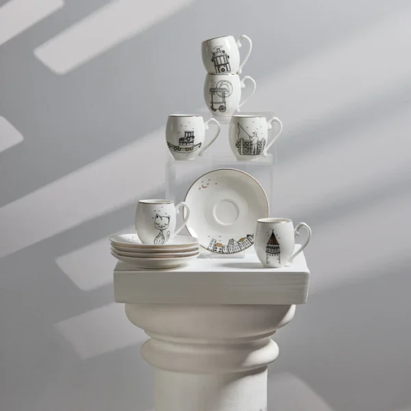 سرویس قهوه خوری 6 نفره گالاتا کاراجا 153.03.06.4472