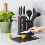 سرویس چاقو و کفگیر ملاقه 12 پارچه مشکی گستو کاراجا 153.03.06.7246