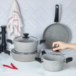 سرویس قابلمه 7 پارچه طوسی پاور بیوگرانیت کاراجا 153.03.08.1939