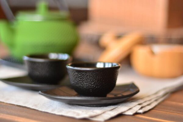 سرویس فنجان 2 نفره چدنی مشکی تورمه تاشوو T0085 Iran Home Appliances لوازم خانگی ایران