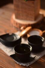 سرویس فنجان 2 نفره چدنی مشکی تورمه تاشوو T0085 Iran Home Appliances لوازم خانگی ایران