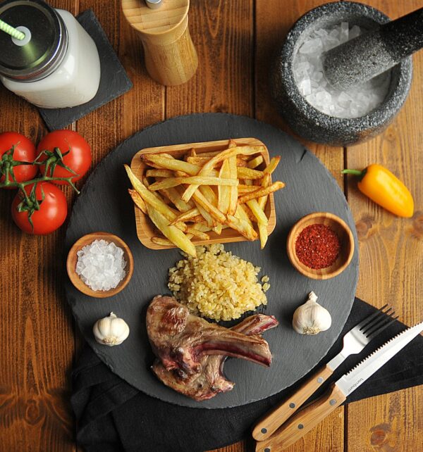 سینی پذیرایی گرد سنگی گالراس تاشوو T1609