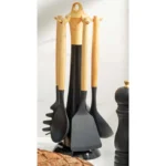 سرویس کفگیر و ملاقه 6 پارچه مشکی کاراجا 153.03.06.1535