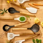 سرویس کفگیر و ملاقه 6 پارچه مشکی کاراجا 153.03.06.1535