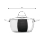 قابلمه 20 سانتی متر استیل چامپ کاراجا 153.03.07.9714 Iran Home Appliances لوازم خانگی ایران