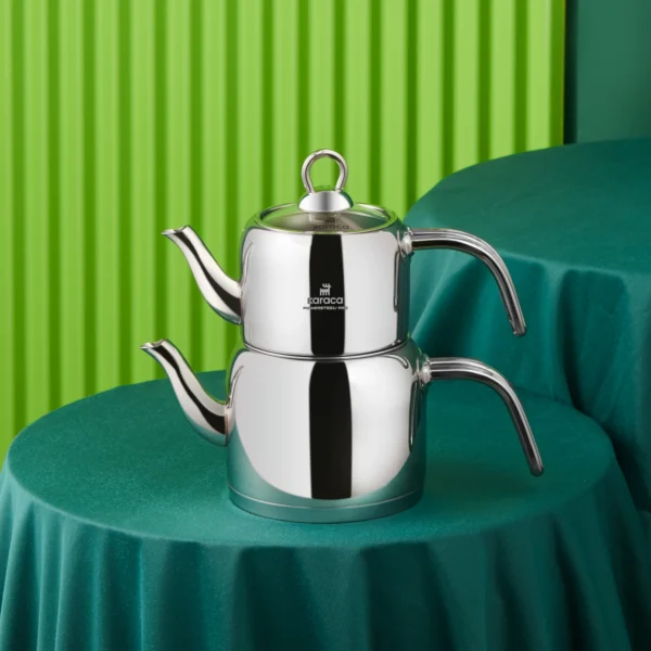 کتری و قوری کوچک 1.45 + 0.8 لیتر پاوراستیل وگا کاراجا 153.03.08.0079