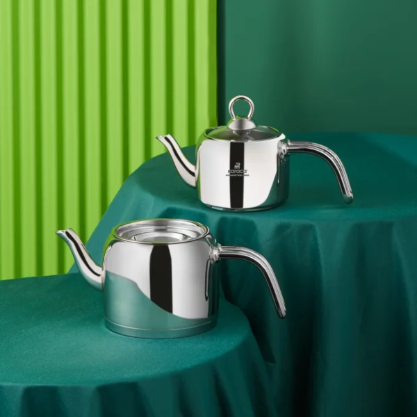 کتری و قوری کوچک 1.45 + 0.8 لیتر پاوراستیل وگا کاراجا 153.03.08.0079