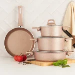 سرویس قابلمه 7 پارچه صورتی بیوگرانیت کاراجا 153.03.08.0112 Iran Home Appliances لوازم خانگی ایران