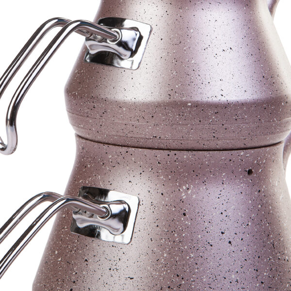 کتری و قوری 2.2+1.1 لیتر رز گرانیت کاراجا 153.03.06.1391