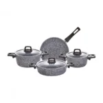 سرویس قابلمه 7 پارچه طوسی پاور بیوگرانیت آزول کاراجا 153.03.08.0348 Iran Home Appliances لوازم خانگی ایران