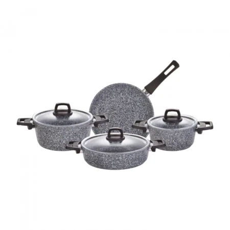 سرویس قابلمه 7 پارچه طوسی پاور بیوگرانیت آزول کاراجا 153.03.08.0348 Iran Home Appliances لوازم خانگی ایران