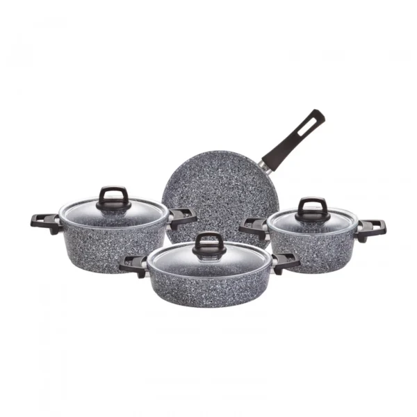 سرویس قابلمه 7 پارچه طوسی پاور بیوگرانیت آزول کاراجا 153.03.08.0348 Iran Home Appliances لوازم خانگی ایران