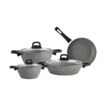 سرویس قابلمه 7 پارچه طوسی پاور بیوگرانیت گریش کاراجا 153.03.08.0352 Iran Home Appliances لوازم خانگی ایران