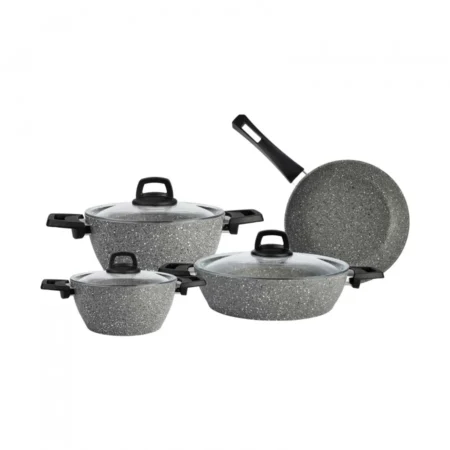 سرویس قابلمه 7 پارچه طوسی پاور بیوگرانیت گریش کاراجا 153.03.08.0352 Iran Home Appliances لوازم خانگی ایران