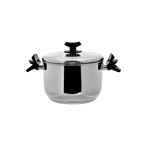 قابلمه پاستا 22 سانتی متر استیل موتفاکشور کاراجا 153.03.08.0369 Iran Home Appliances لوازم خانگی ایران