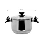 قابلمه پاستا 22 سانتی متر استیل موتفاکشور کاراجا 153.03.08.0369 Iran Home Appliances لوازم خانگی ایران