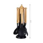 سرویس کفگیر و ملاقه 6 پارچه مشکی کاراجا 153.03.06.1535 Iran Home Appliances لوازم خانگی ایران