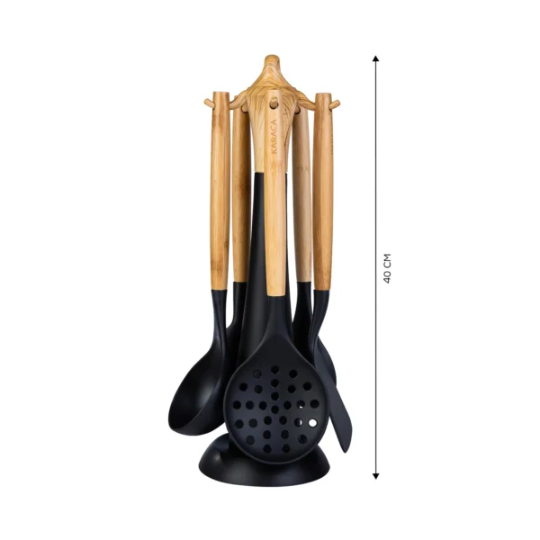 سرویس کفگیر و ملاقه 6 پارچه مشکی کاراجا 153.03.06.1535 Iran Home Appliances لوازم خانگی ایران