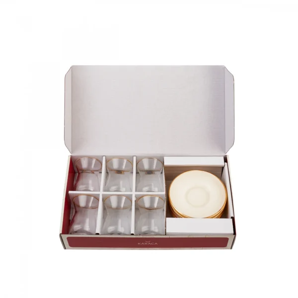 سرویس چای خوری ۶ نفره بژ رترو کاراجا 153.03.06.1591 Iran Home Appliances لوازم خانگی ایران